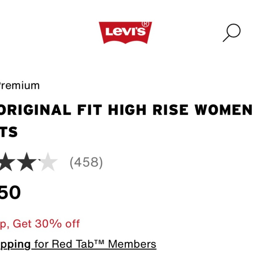 Levi's Medium Wash High Rise Women's Shorts. Off white. Like new!
